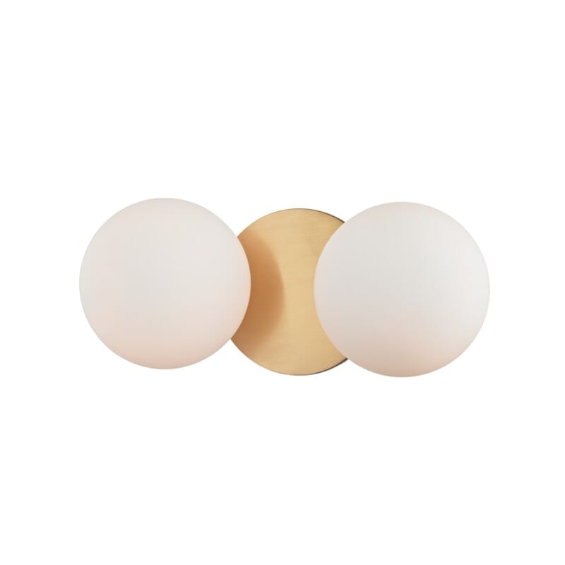 Baird 2-Light 11" Bathroom Vanity Light in Aged Bra
