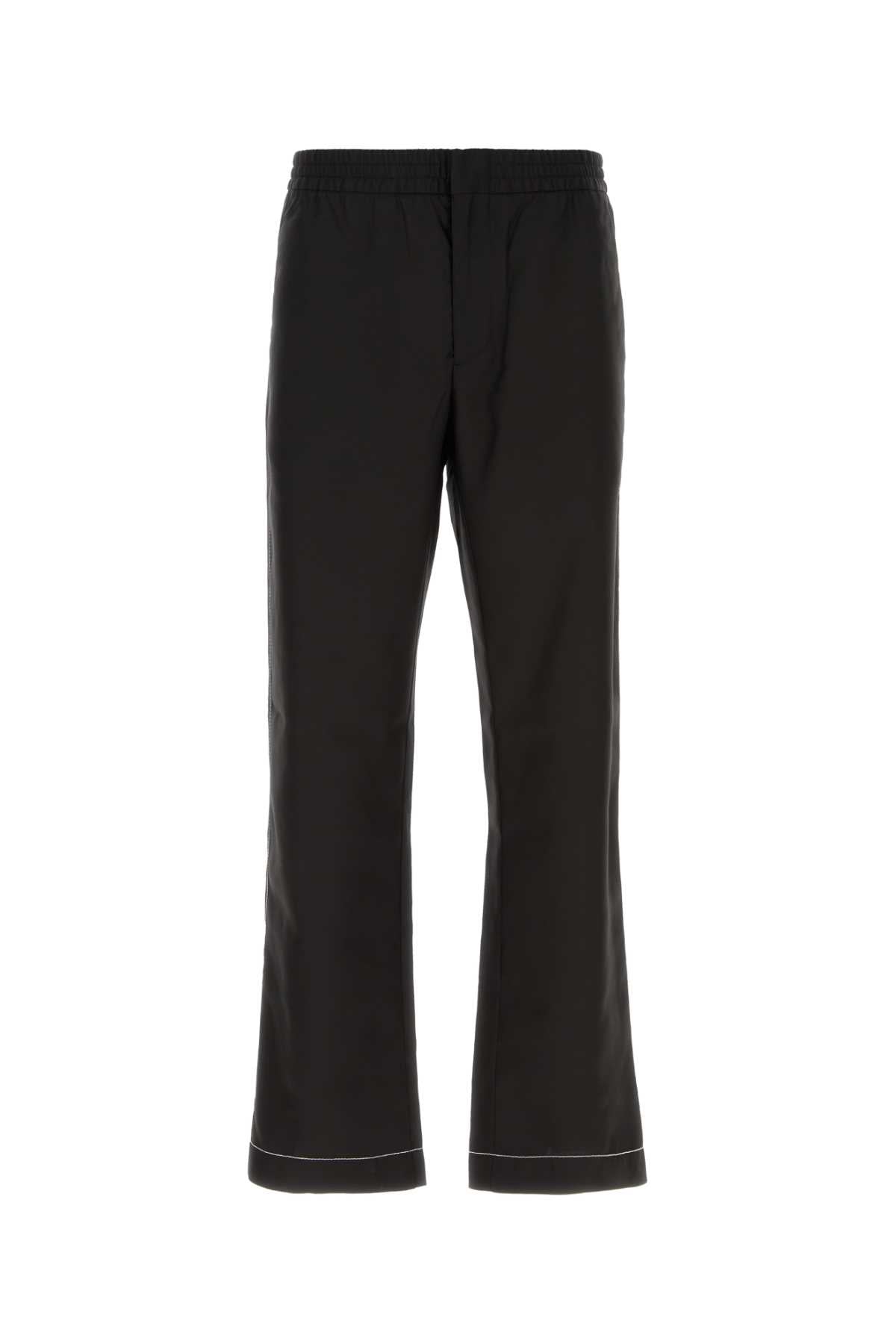 Silk Pyjama Trousers — Black