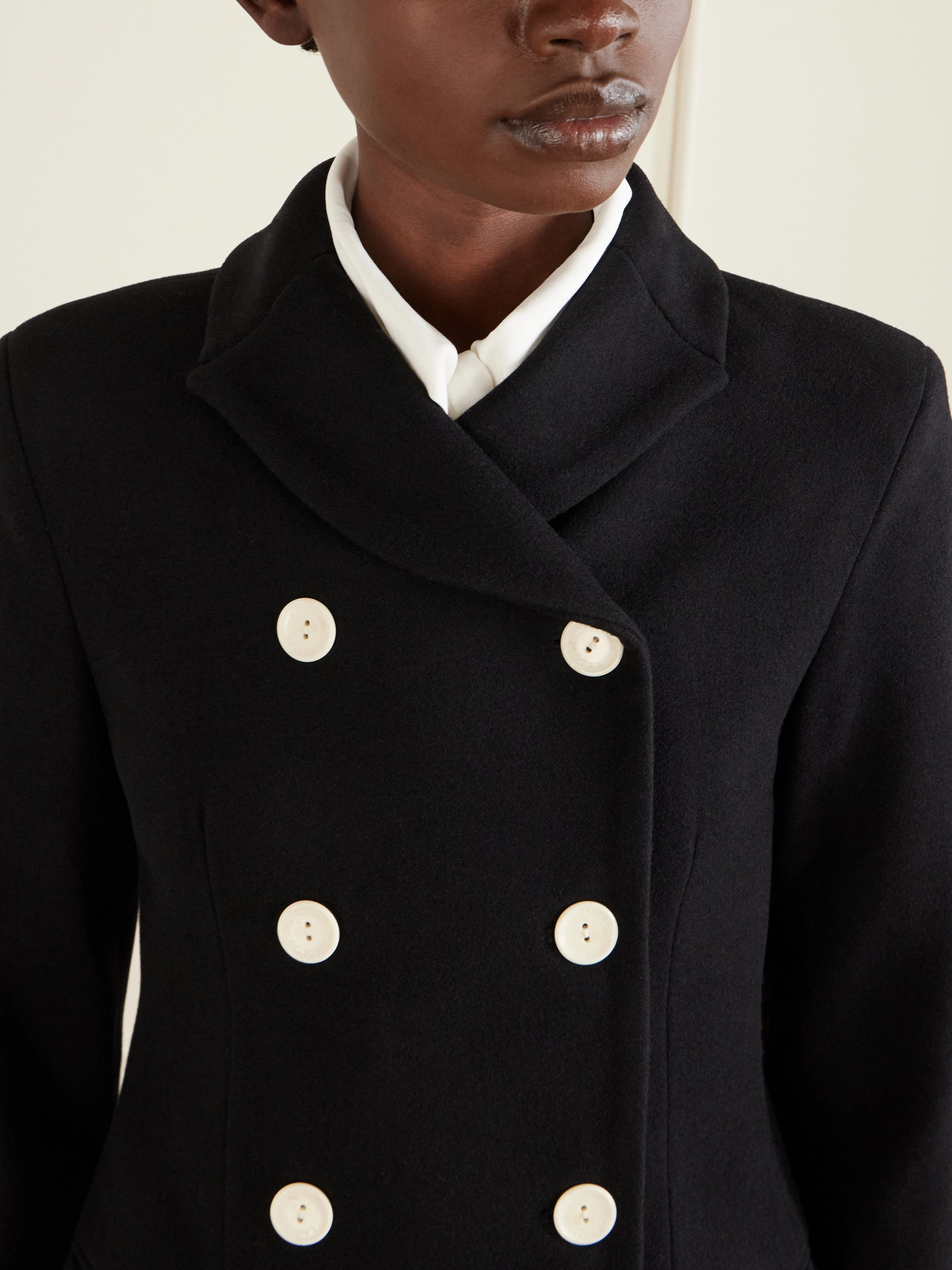S. S. Daley - Marianne Double-breasted Wool-blend Jacket - Black
