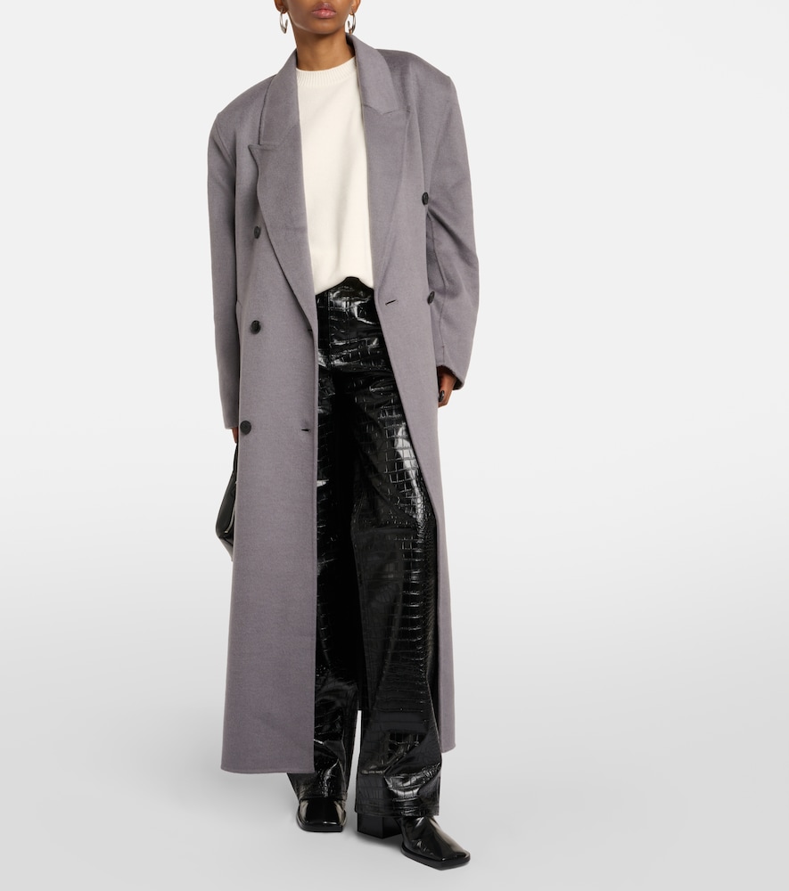 Gaia double-breasted wool-blend coat