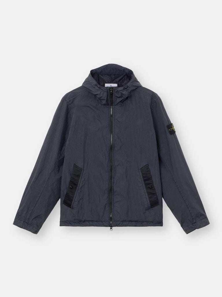 Compass-Motif Hooded Jacket