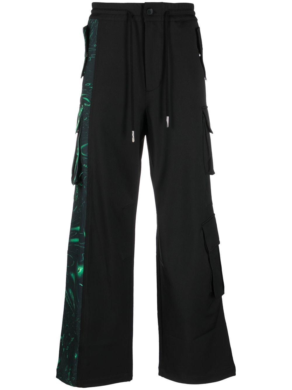 Graphic logo track pants - Black