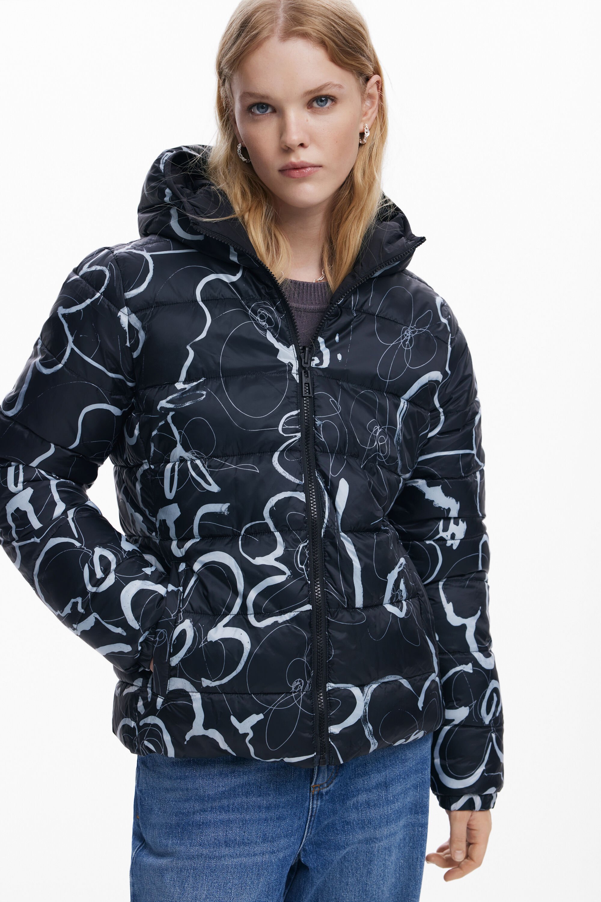 Reversible padded jacket