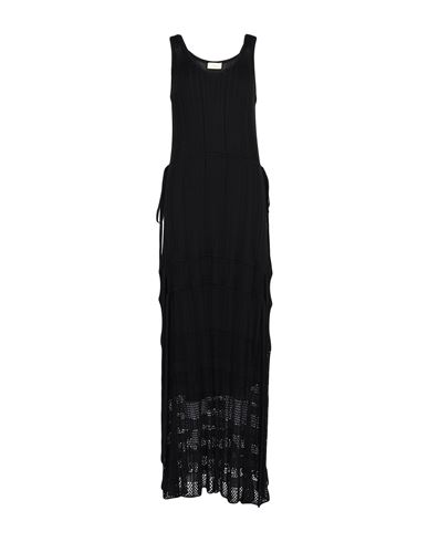 Maison Flâneur Woman Maxi dress Black Size 4 Cotton, Viscose