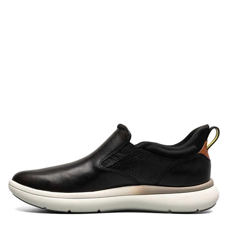 Men's Fleet Plain Toe Slip On Shoes (Black)