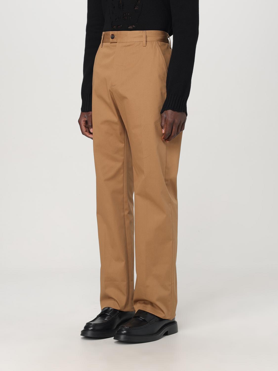 Pantaloni Chino Con Logo Lettering In Vita