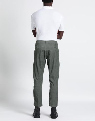 Man Pants Military green Size 30 Cotton, Polyester, Elastane
