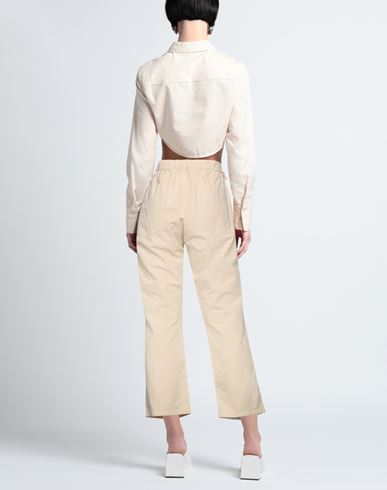 Woman Pants Sand Size M Cotton