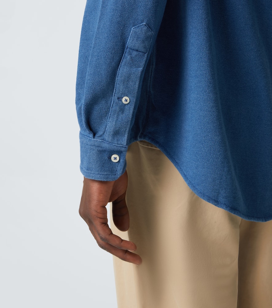 Cotton mesh shirt
