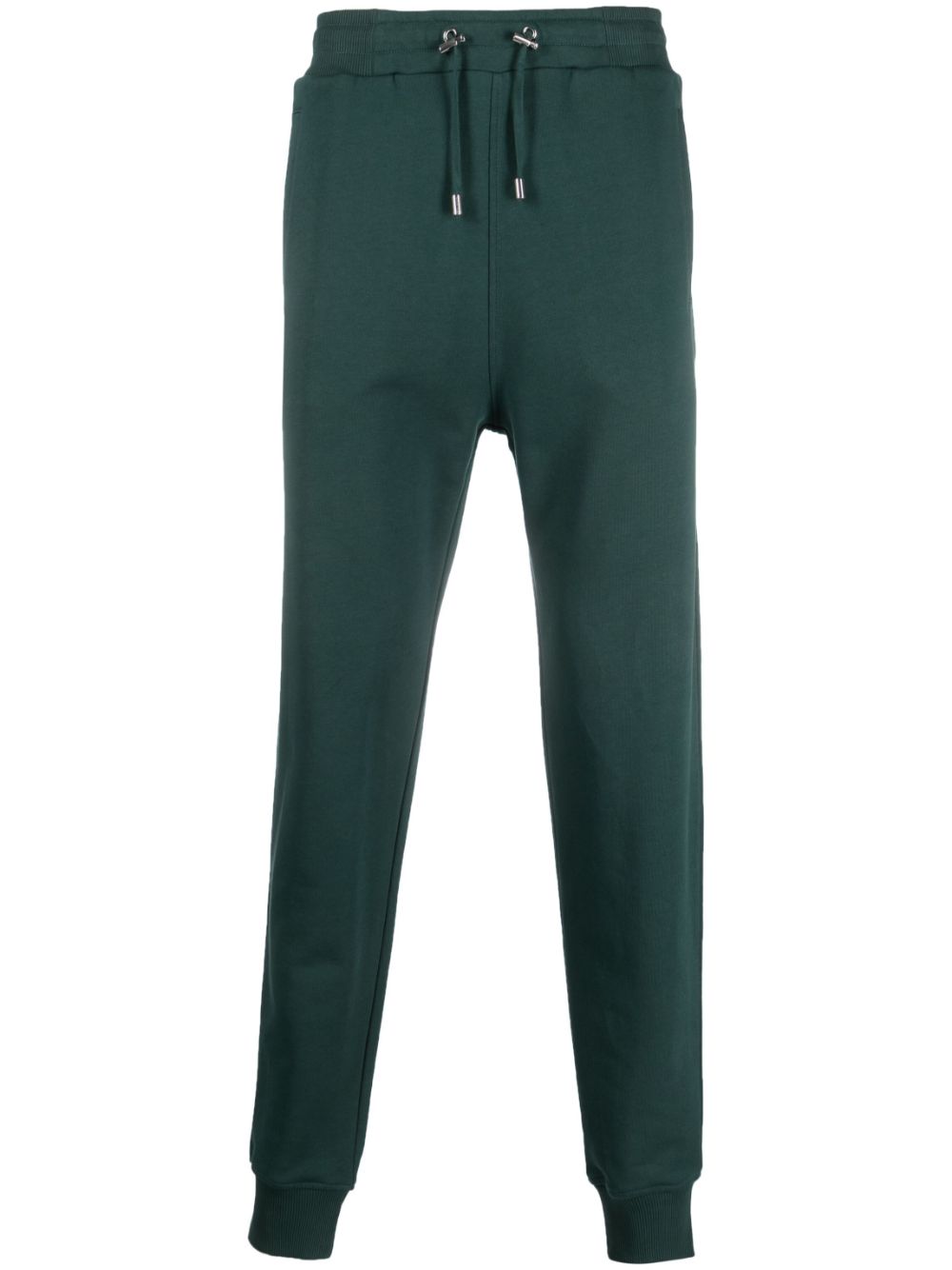 Logo-patch cotton track pants - Green