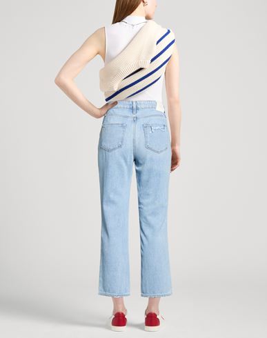 Woman Jeans Blue Size 28 Cotton, Lyocell