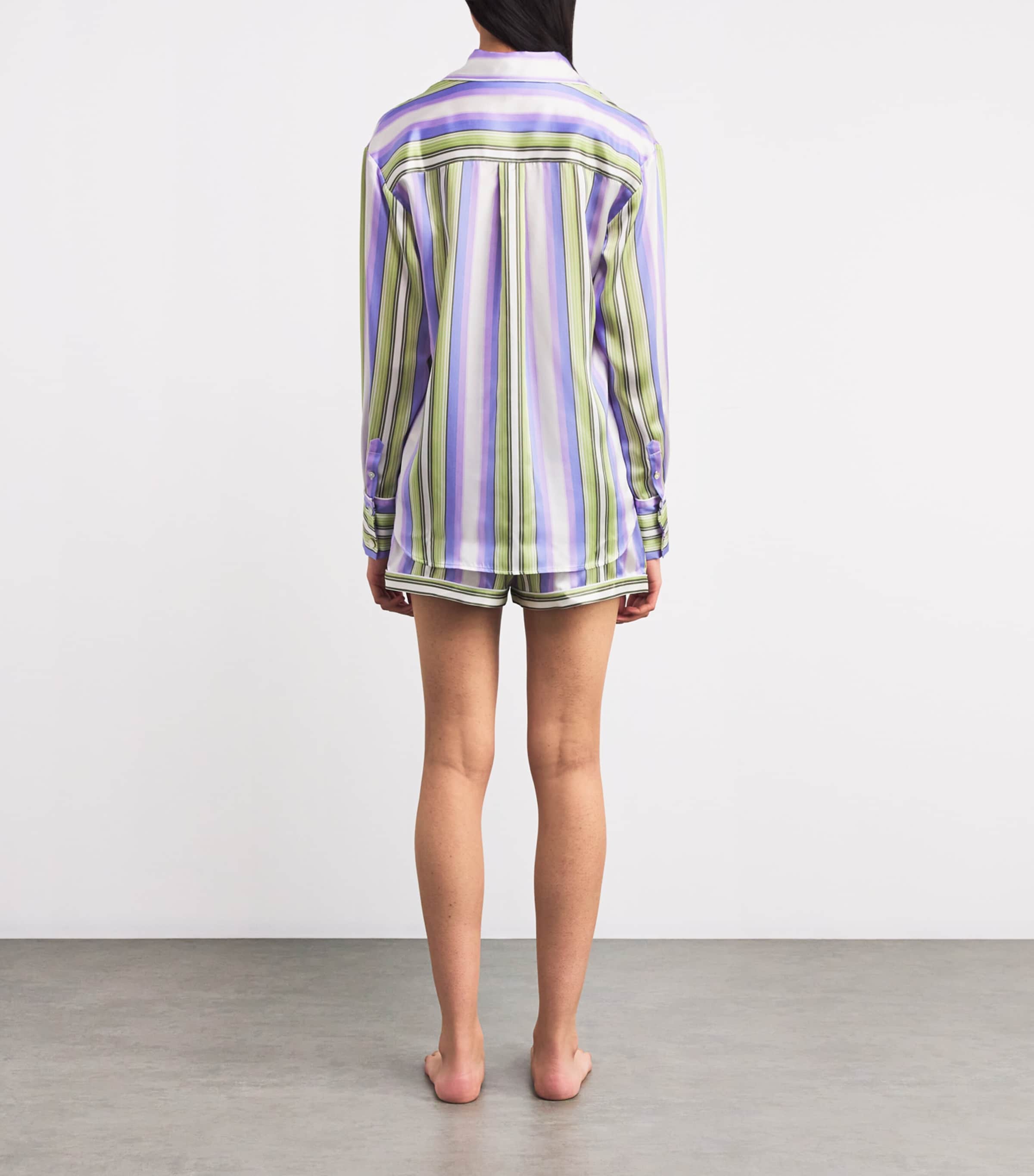 Silk Satin Stripe Alba Pyjama Set