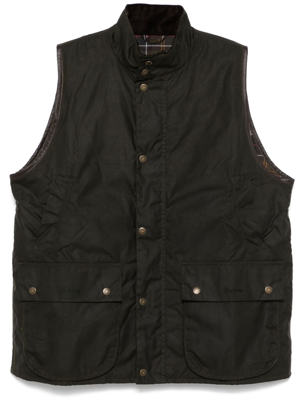 X waxed gilet - Green