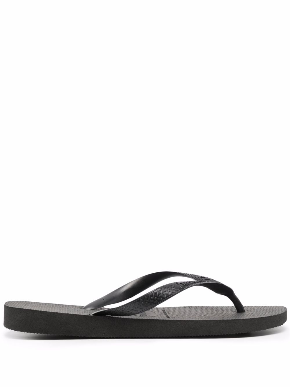 Top logo-embossed flip flops - Black
