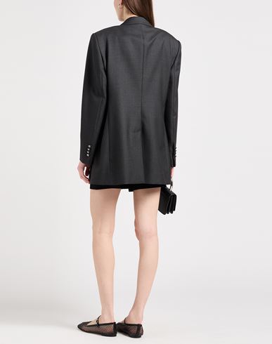 Woman Blazer Charcoal Size 10 Virgin Wool