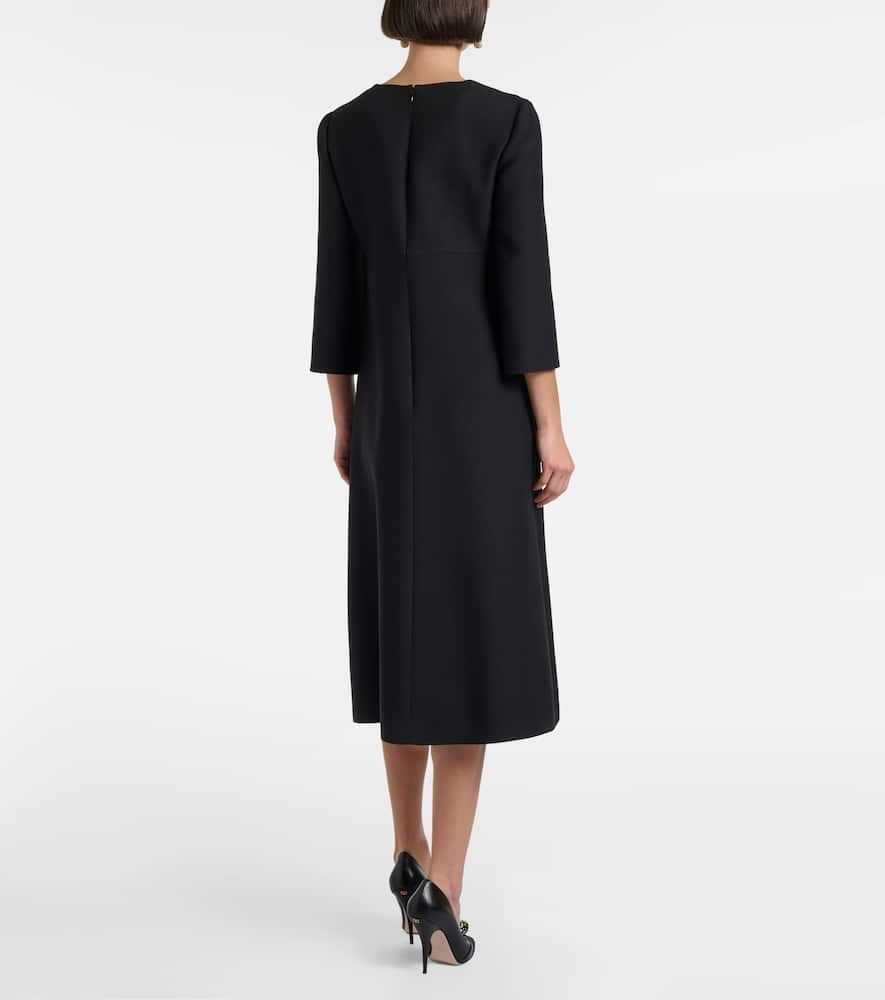 Crepe Couture embellished midi dress
