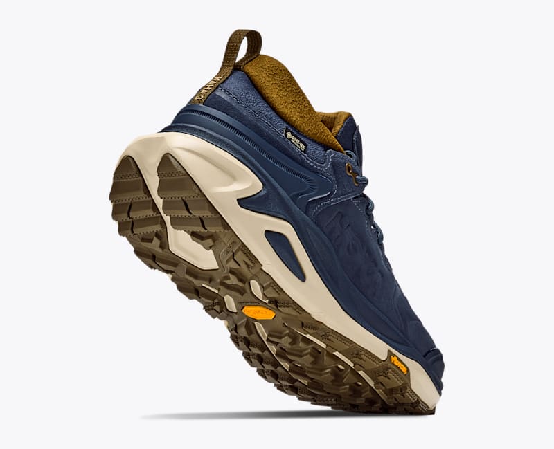 HOKA Men's Kaha 3 Low GTX Shoes in Varsity Navy/Barley Flour