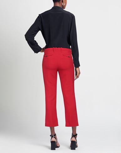 Woman Pants Red Size M Polyester, Viscose, Elastane