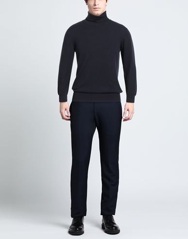 Man Turtleneck Midnight blue Size 44 Cashmere