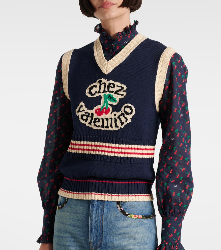 Chez cotton sweater vest