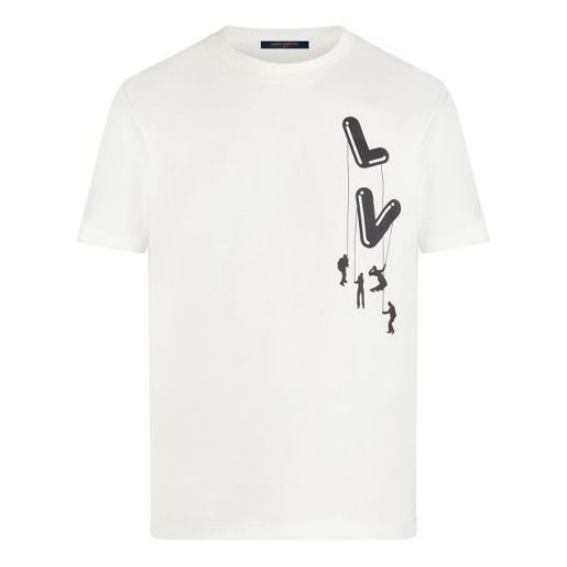 LV SS21 Paratrooper Print Pullover For Men White