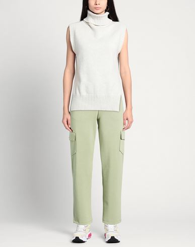 Woman Pants Sage green Size S Modal, Polyester, Elastane