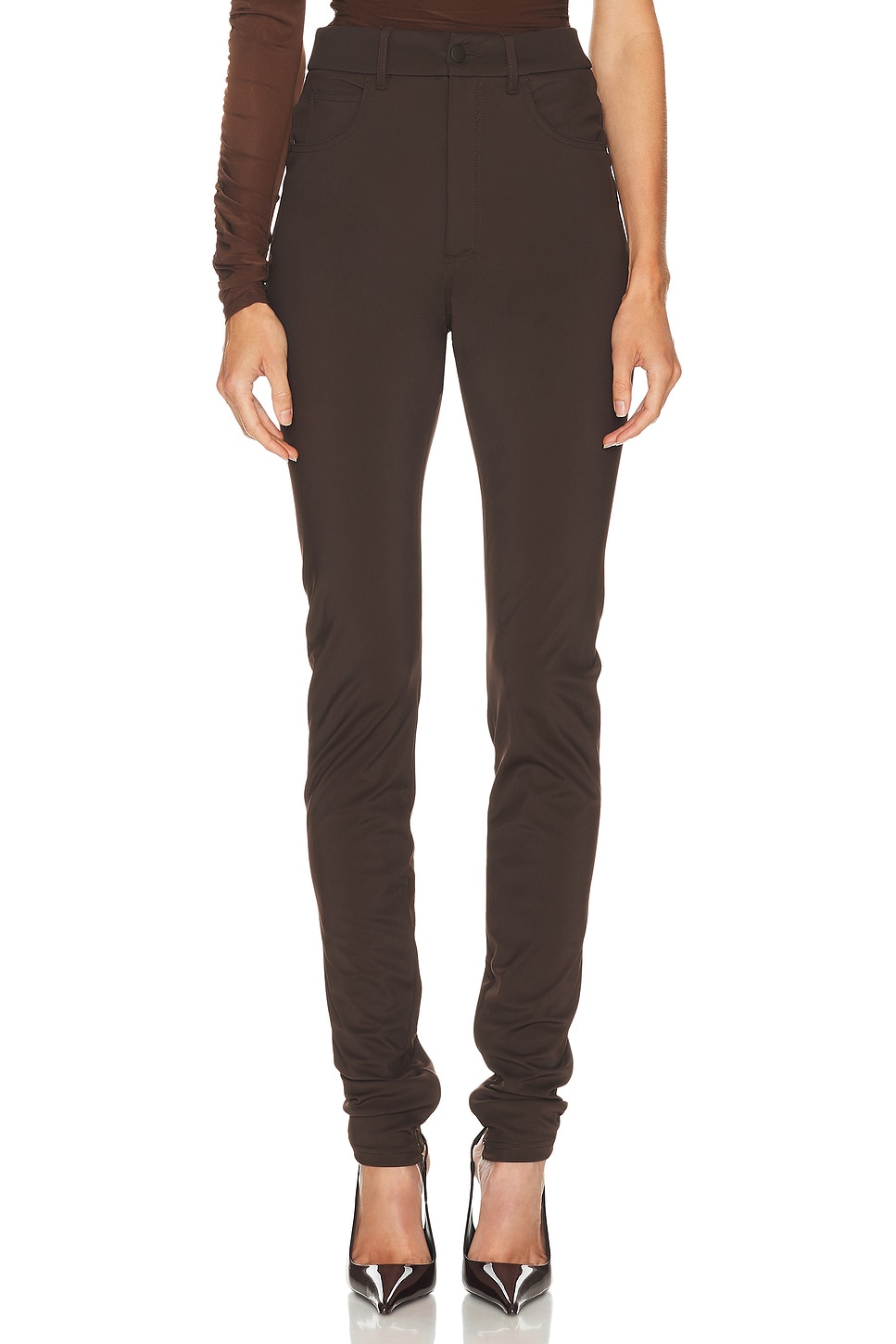 Ronny Kobo Berit Pant in Brown - Brown. XS also in L