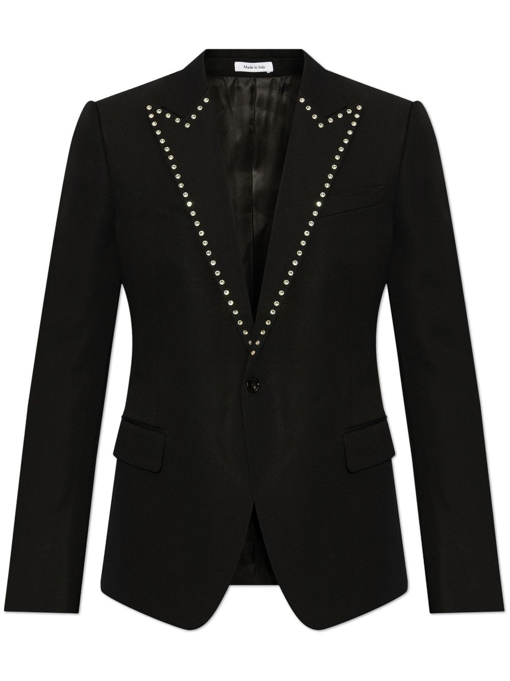 Crystal-embellished blazer - Black