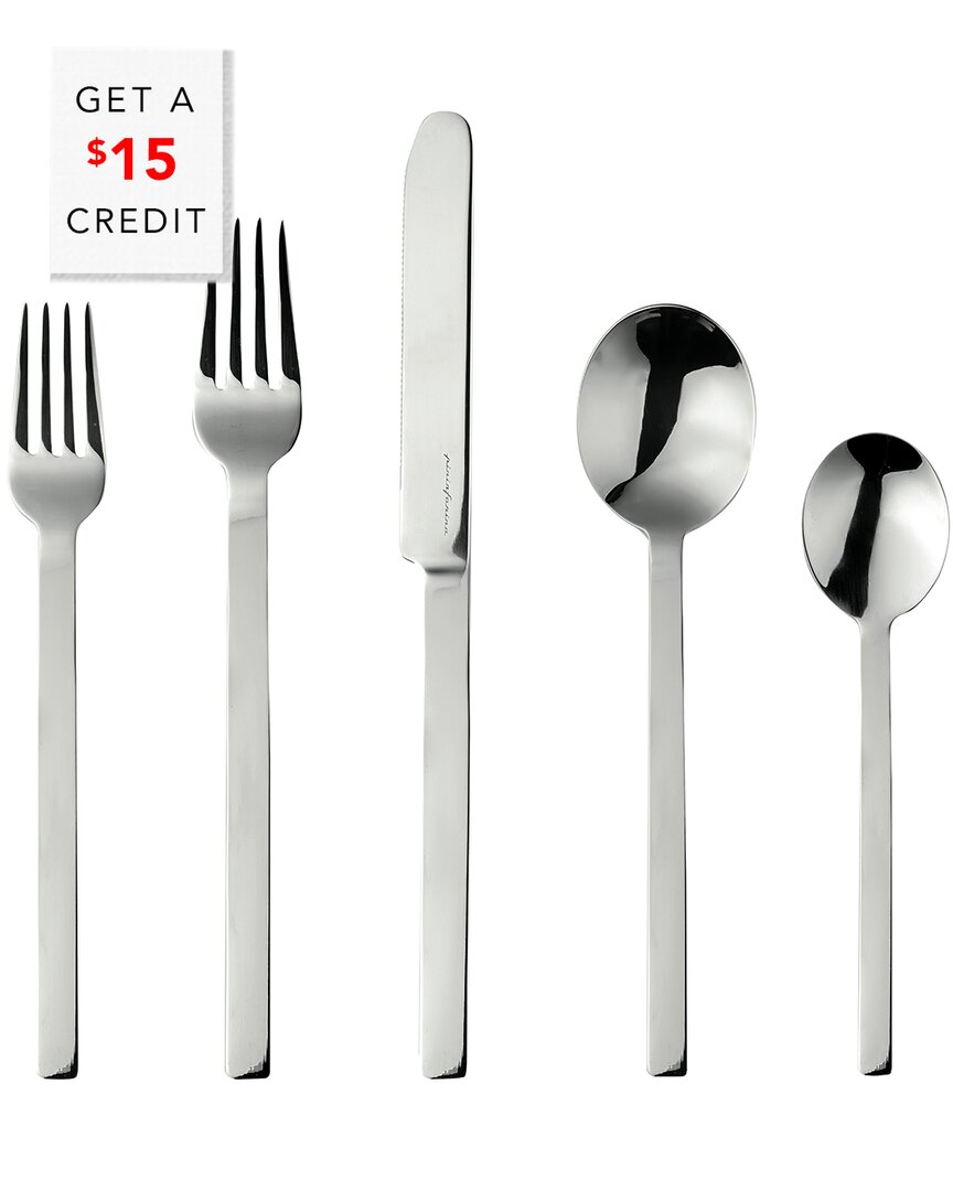 5Pc Flatware Set With $15 Credit