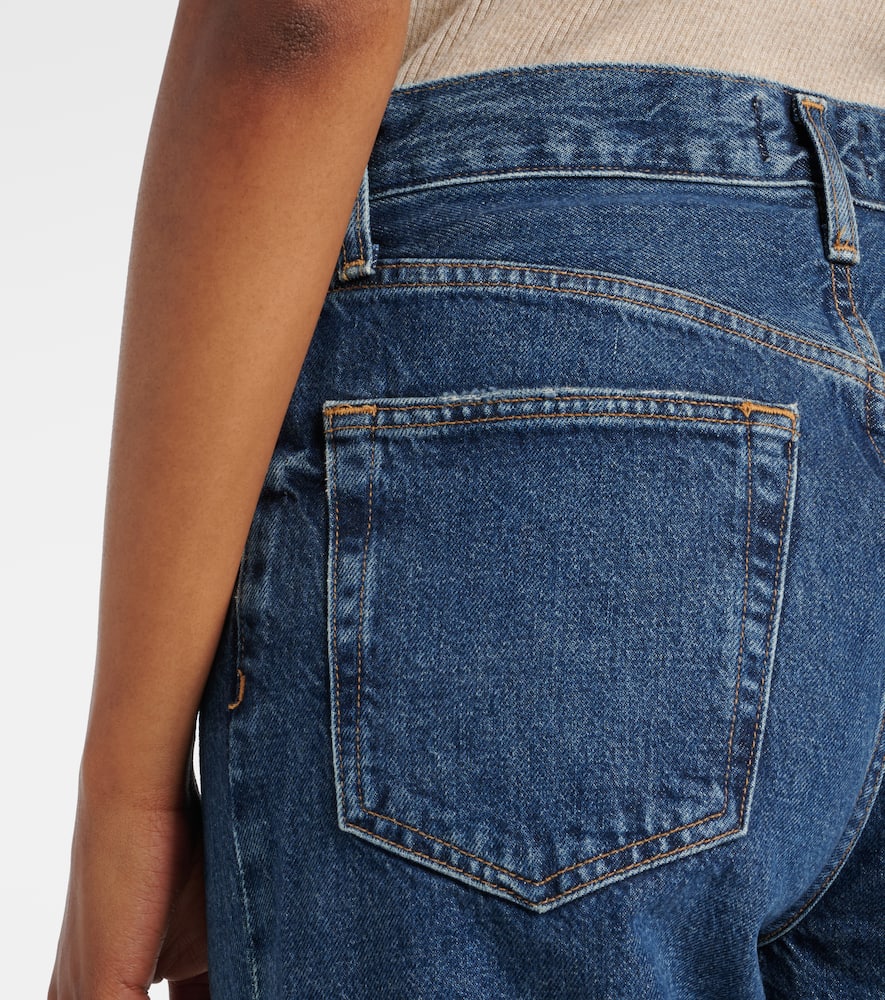 V-Waist Baggy straight jeans
