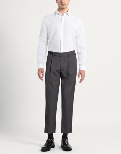 Man Pants Grey Size 34 Polyester, Viscose, Elastane