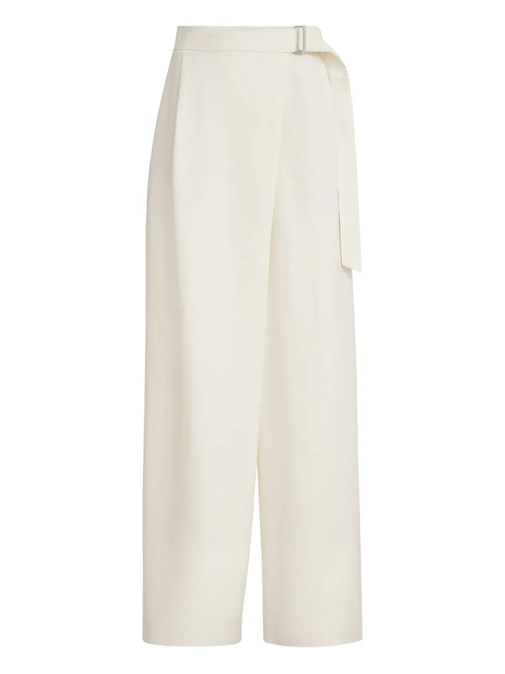 Adjustable-Belt Trousers — Ivory