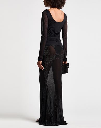 Woman Top Black Size XL Viscose, Polyester