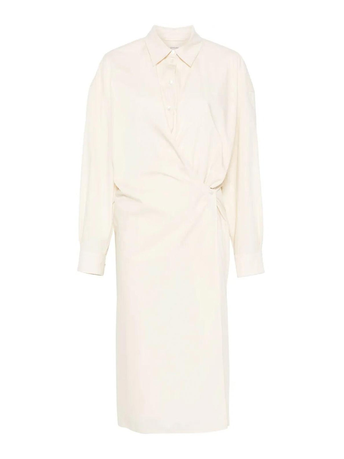 Straight Collar Twisted Dress