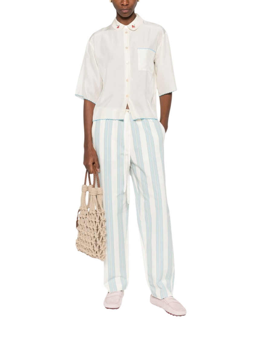 Blue Striped Trouser