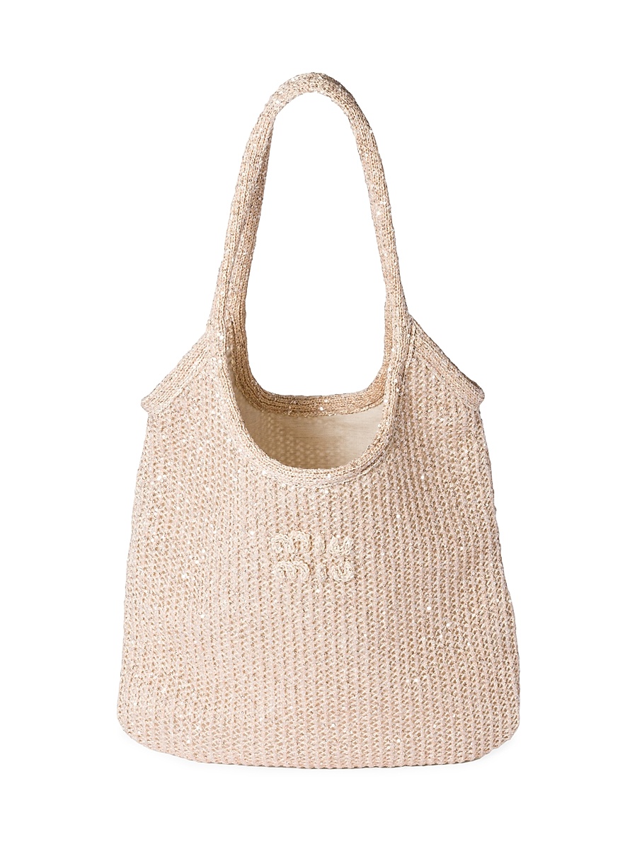 Women's Ivy Sequin Mesh Shoulder Bag - Pink