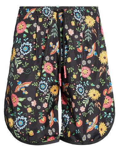 Man Shorts & Bermuda Shorts Black Size L Polyester