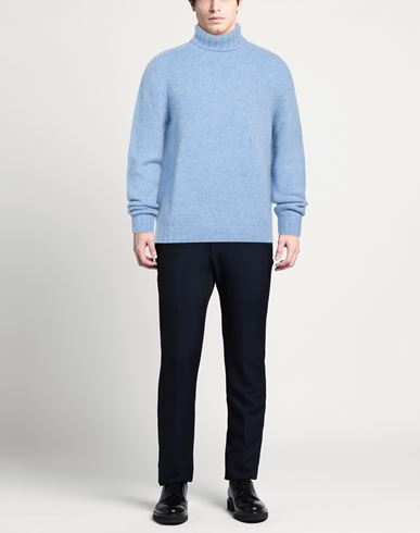 Man Turtleneck Light blue Size L Alpaca wool, Polyamide