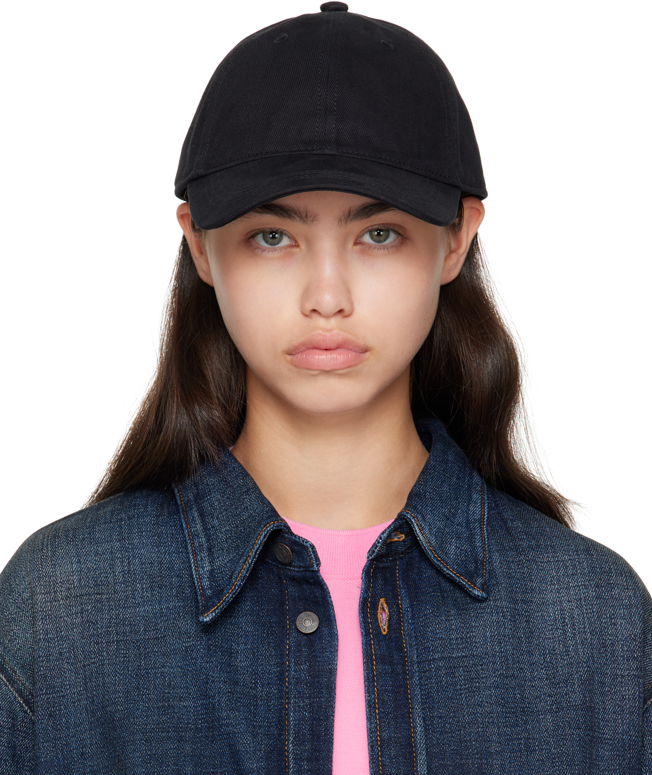 Black Twill Logo Cap