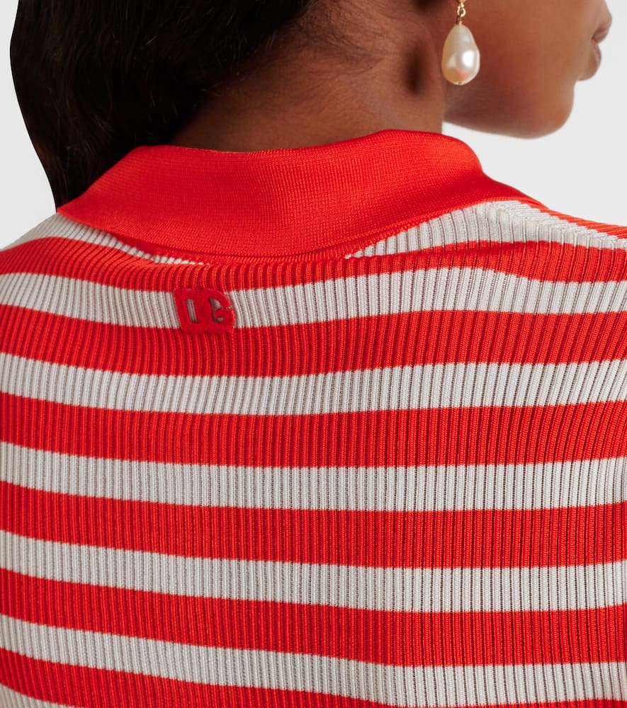 Striped polo shirt
