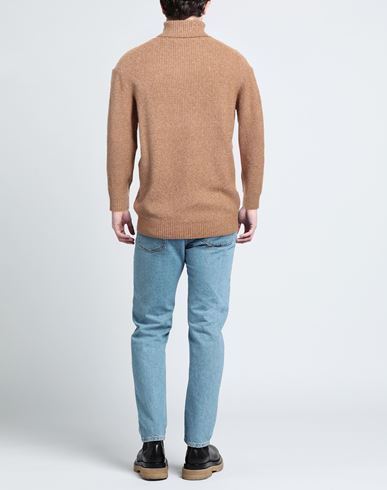 Man Turtleneck Sand Size XXL Polyester, Acrylic, Elastane