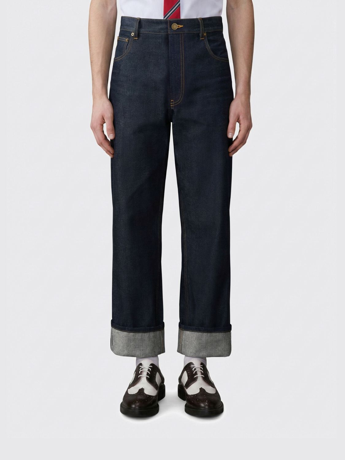 Denim 5 Pockets Trouser In Japanese Selvedge Navy