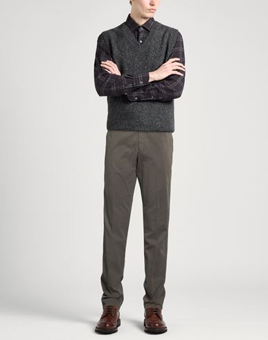 Man Pants Charcoal Size 42 Cotton, Elastane