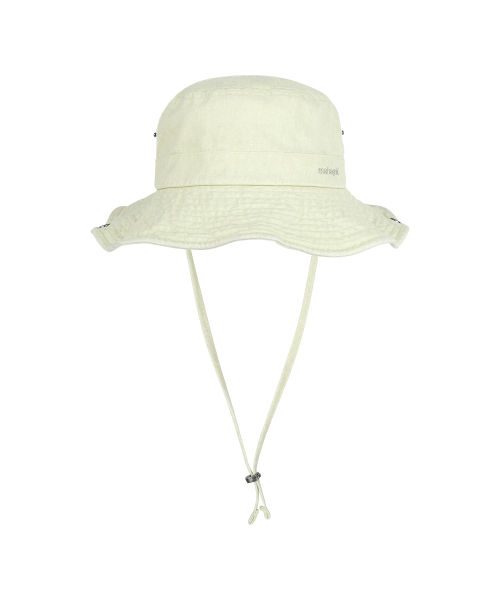 WASHED SAFARI BUCKET HAT YELLOW