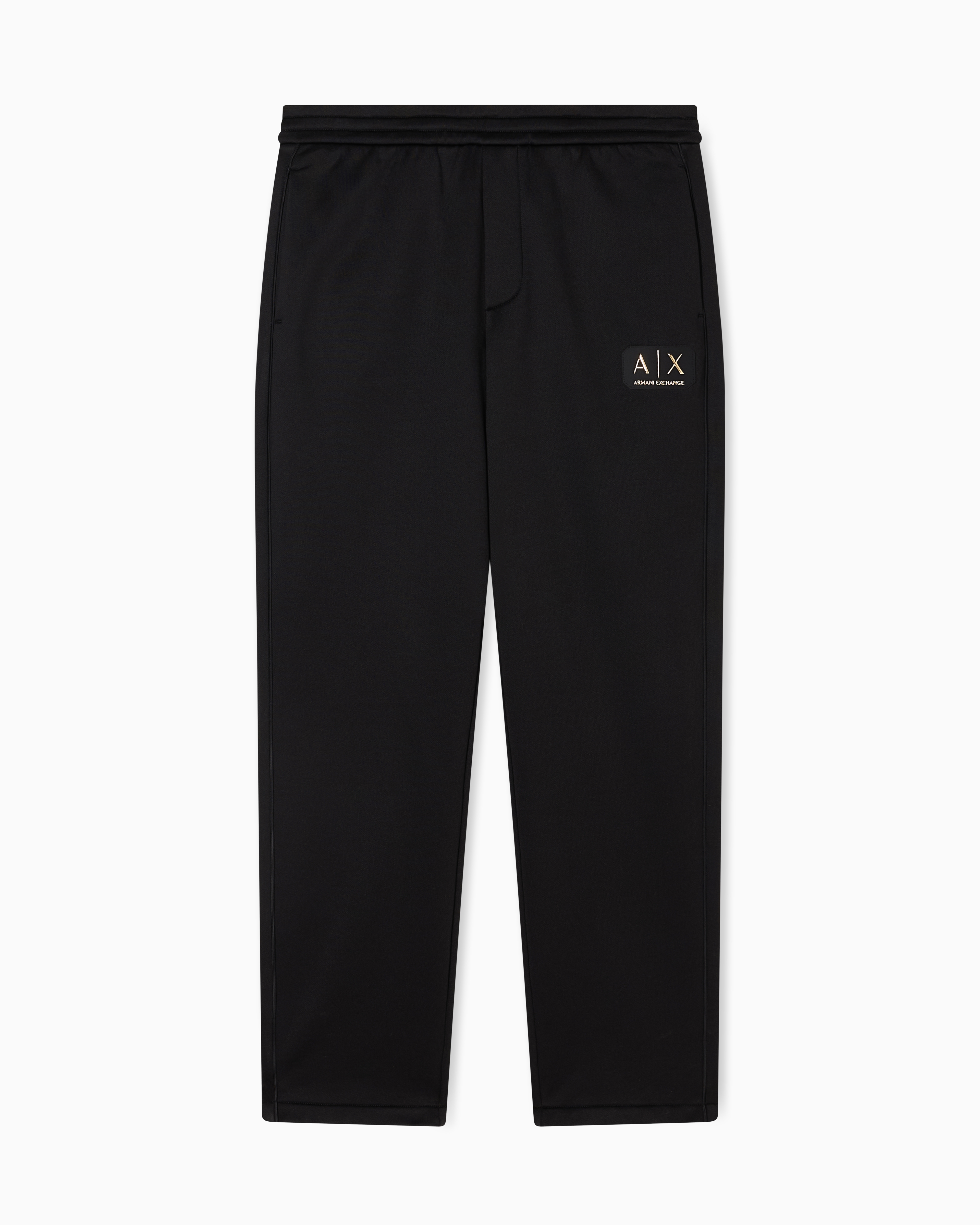 Jogger pants with metal logo
