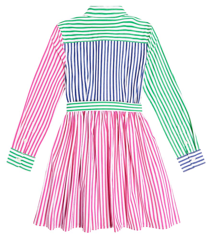 Striped cotton shirt dress