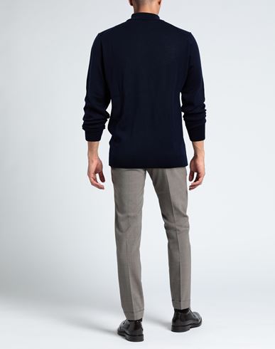 Man Turtleneck Blue Size 40 Merino Wool