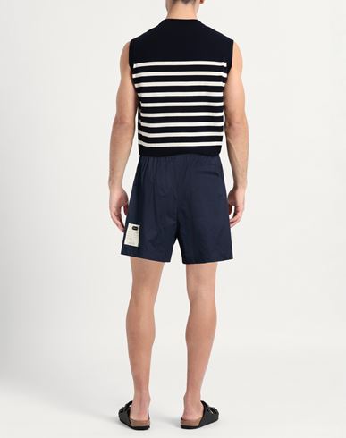 Man Shorts & Bermuda Shorts Midnight blue Size 34 Cotton