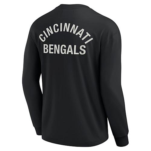 Unisex Black Cincinnati Bengals Super Soft Long Sleeve T-Shirt