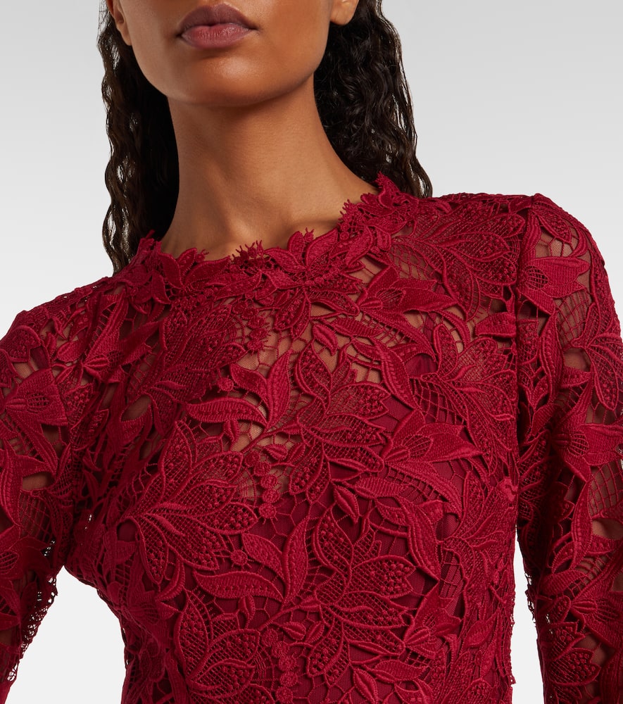 Lace midi dress